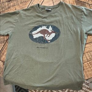 Olive Green Graphic T-Shirt